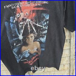 Vintage Nightmare On Elm Street Horror Film T Shirt Black