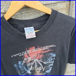 Vintage Nightmare On Elm Street Horror Film T Shirt Black