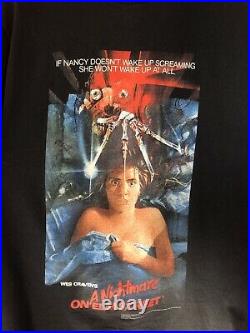Vintage Nightmare On Elm Street Movie Film T-Shirt Size Large tee 90s Promo