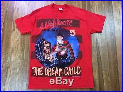 Vintage Nightmare On Elm Street Shirt Sz S Freddy Krueger Horror Movie T Promo