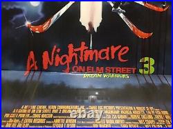 Vintage Nightmare On Elm Street Standee 3 Cardboard Cutout Promo Horror Movie