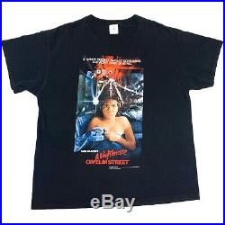 Vintage Nightmare On Elm Street T-Shirt Size XL Freddy Kruegar Horror Movie