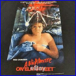 Vintage Nightmare On Elm Street T-Shirt Size XL Freddy Kruegar Horror Movie
