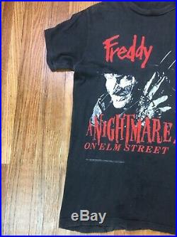 Vintage Nightmare On Elm Street T Shirt Sz M Freddy Krueger Horror Movie Promo