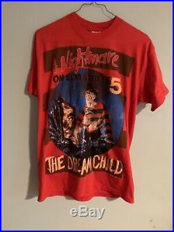 Vintage T Shirt A Nightmare On Elm Street Freddy Krueger Never Worn Rare