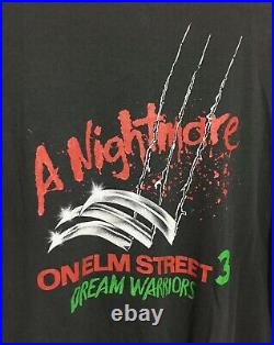 Vtg 80's 1984 Freddy Krueger Nightmare On Elm Street Horror Movie T-shirt L Rare