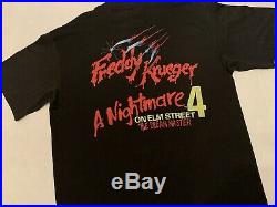 Vtg 80s 1988 Nightmare On Elm Street Freddy Krueger T-shirt Horror Movie Tee XL