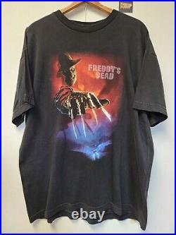 Vtg 90s Nightmare On Elm Street The Final Nightmare T Shirt Mens XL Horror