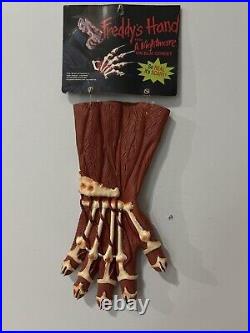 Vtg FREDDY KRUEGER Bone GLOVE Claw 1995 halloween Nightmare On Elm Street Hand