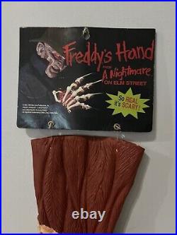 Vtg FREDDY KRUEGER Bone GLOVE Claw 1995 halloween Nightmare On Elm Street Hand