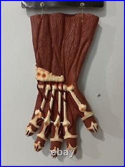 Vtg FREDDY KRUEGER Bone GLOVE Claw 1995 halloween Nightmare On Elm Street Hand