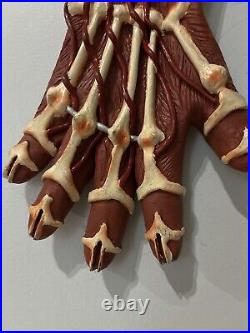 Vtg FREDDY KRUEGER Bone GLOVE Claw 1995 halloween Nightmare On Elm Street Hand