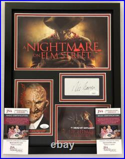 Wes Craven & Robert Englund Signed Photo Display Nightmare Elm Street Jsa Coa