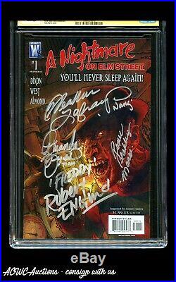 Wildstorm A Nightmare on Elm Street #1 Signed by Robert Englund +3 CGC 9.8