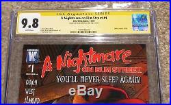 Wildstorm Comics A Nightmare on Elm Street 1 CGC 9.8 Signed Robert Englund